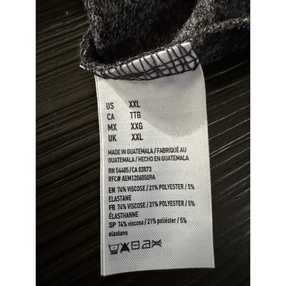 American Eagle Super Soft & Sexy Plush Boho Lace Up Relaxed Gray Tunic XXL - Picture 8 of 8